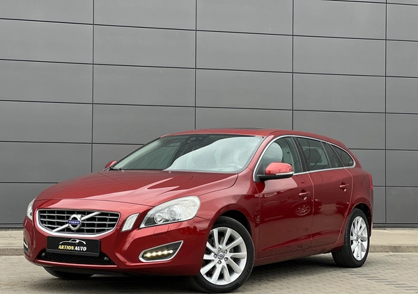 Volvo V60 cena 47900 przebieg: 164000, rok produkcji 2011 z Nidzica małe 121